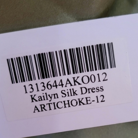NWT Reformation Olive Satin Midi Dress - Picture 6 of 7
